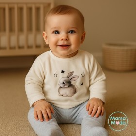 بجامه قطعتين رسمة ارنوب ونجوم