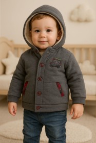 جكيت ولادي مبطن فرو 13407