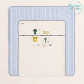 حرام قطن نفخ طبقتين ازرق وابيض